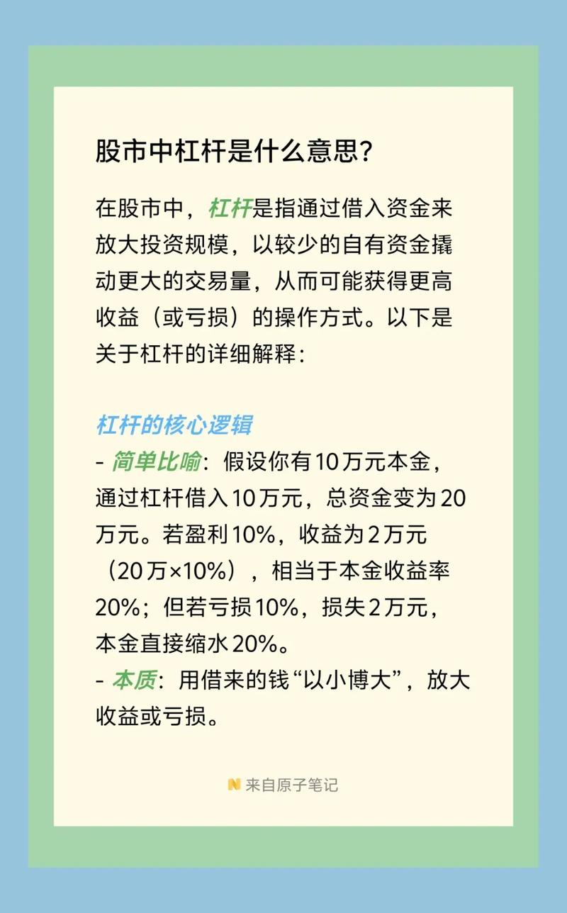 杠杆股票交易_杠杆炒股定义与原理_杠杆炒股收益与风险